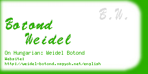 botond weidel business card